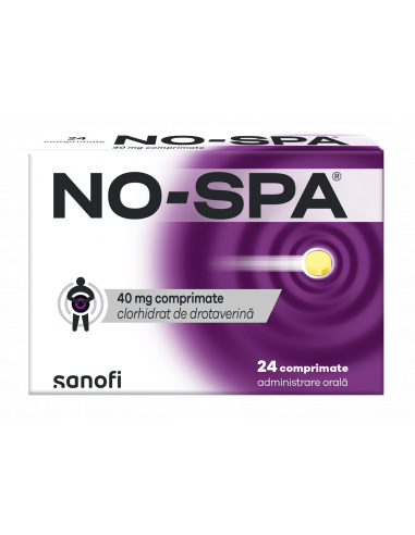 No-Spa 40mg x 24cp, Sanofi Romania S.R.L. -...