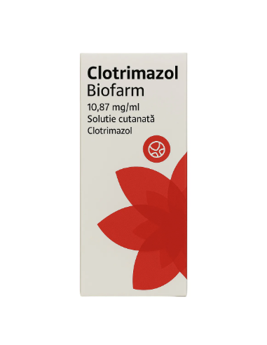 Clotrimazol 10,87mg/ml sol.cut x 23 ml, Biofarm...