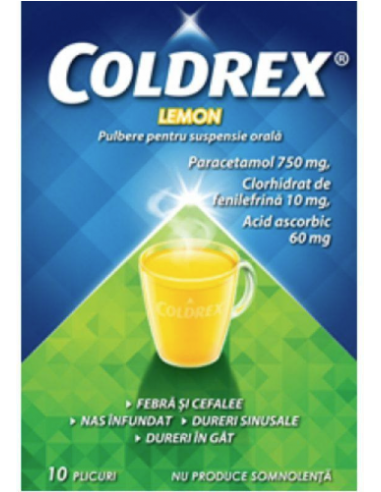 Coldrex lemon pb.orala 5gx10pl, Omega Pharma Sa