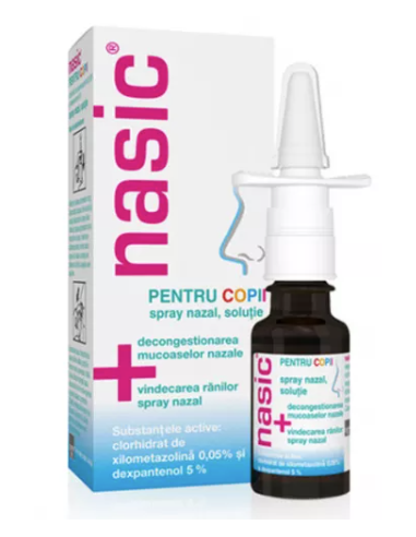 Nasic copii 0,550mg/ml spray nazal 10ml,...