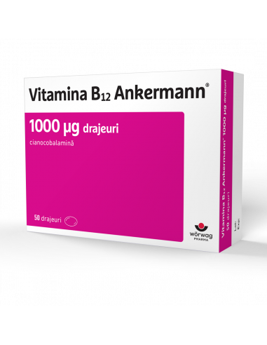 Vitamina B12 Ankermann 1000mcg x 50dr, Worwag...