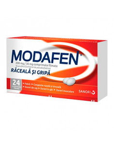 Modafen 200mg/30mg x 24cp.film, Sanofi Romania S.R.L. -...