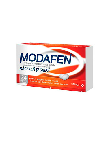 Modafen 200mg/30mg x 24cp.film, Sanofi Romania...