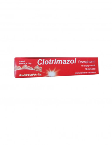 Clotrimazol 10mg/g crema x 20g, Rompharm...