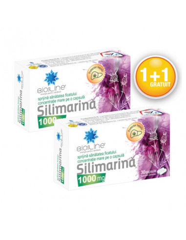 Silimarina 1000mg x 30cps  11cadou, Helcor Pharma