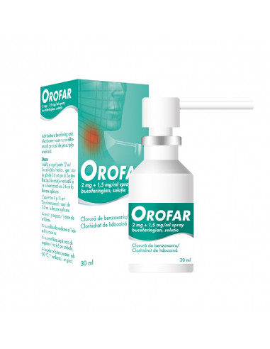 Orofar 2mg/ml1mg/ml spray bucofar. x 30ml,...