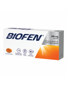 Biofen 200mg x 10cps.moi W68890006, Biofarm Sa Romania