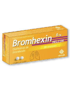 Bromhexin Helcor 8mg x 20 cpr, Ac Helcor Srl Baia Mare
