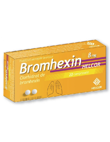 Bromhexin Helcor 8mg x 20 cpr, Ac Helcor Srl...