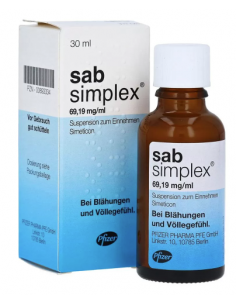 Sab simplex 30ml susp.or x 1fl, Pfizer H.C.P. Corporation
