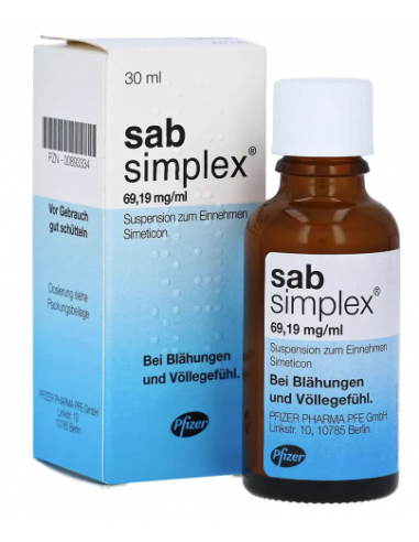 Sab simplex 30ml susp.or x 1fl, Pfizer H.C.P....