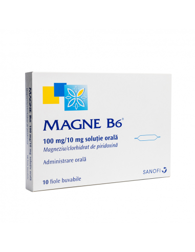 Magne B6 sol.orala 10ml x 10fi., Opella Healthcare