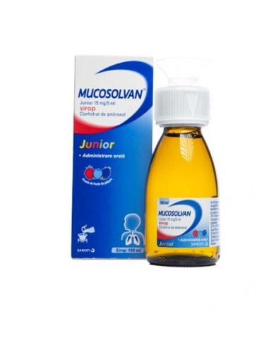 Mucosolvan Junior 15mg/5ml sirop 100ml, Opella...