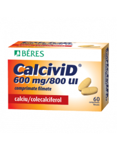 Calcivid 600mg/800UI x 30cp.film, Beres...