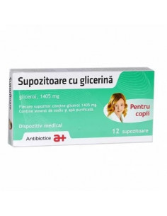 Supozitoare cu glicerina copii x 12sup, Antibiotice Sa Iasi
