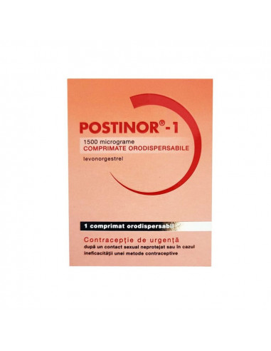 Postinor 1 1500mcg x 1cp.orodisp, Gedeon...