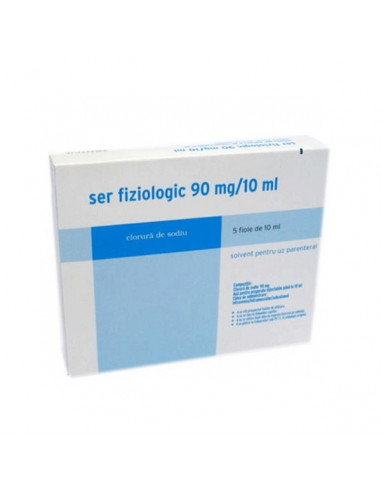 Ser fiziologic 0,9% 10ml inj x 5fi, Zentiva Sa...