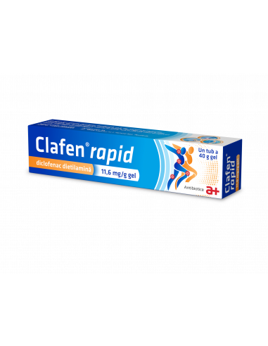 Clafen Rapid 11,6mg/g gel x 40g, Antibiotice Sa...