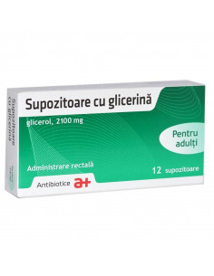 Supozitoare cu glicerina adulti x 12sup, Antibiotice Sa Iasi