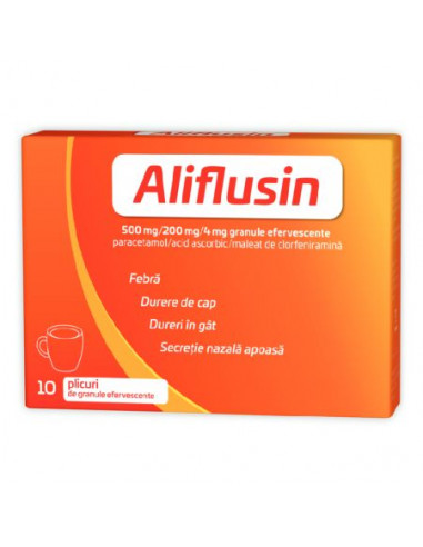 Aliflusin 500mg/200mg/4mg gran.eff x10pl, Natur...