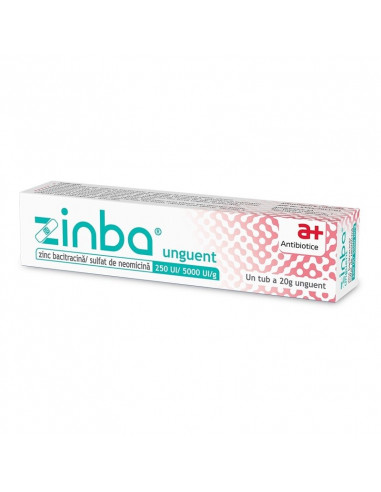 Zinba 250/5000UI unguent x 20g, Antibiotice Sa...