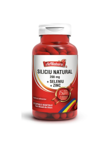 Siliciu Natural 200 mg – 30 capsule – AD NATURA