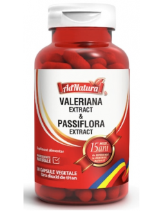 Valeriana + Passiflora – 30 capsule – AD NATURA