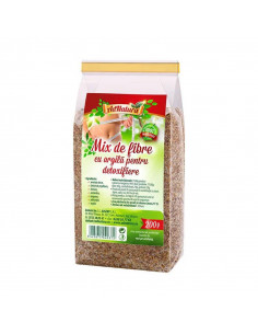 Mix de fibre cu argilă pentru detoxifiere – 200 g – AdNatura