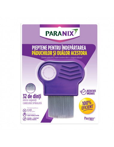 Paranix pieptene pentru îndepărtarea păduchilor...
