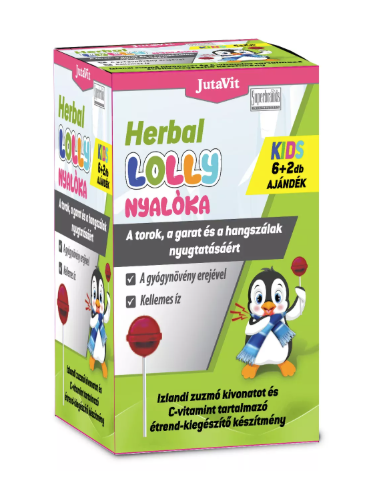 JutaVit Herbal Lolly pentru gât, 6+2 bucăți...