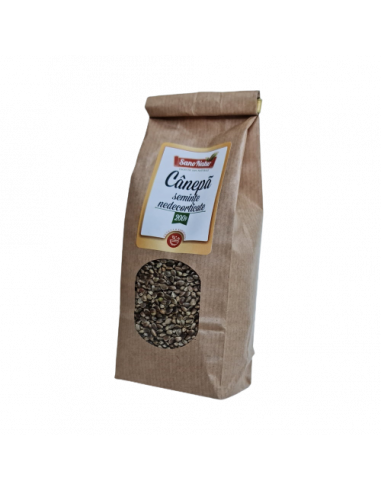 Seminţe de cânepă nedecorticate 200 g – AdNatura