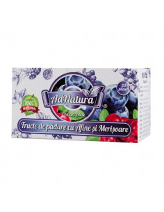 Ceai Fructe de Pădure cu Afine și Merișoare 20 plicuri –...