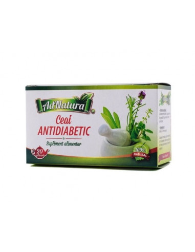 Ceai Antidiabetic 20 plicuri – AdNatura
