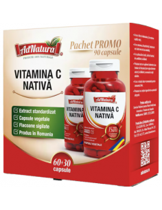 Vitamina C nativă PAC x 60 + 30 capsule – AdNatura