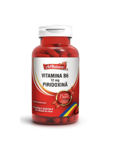 Vitamina B6 12 mg x 30 capsule – AdNatura