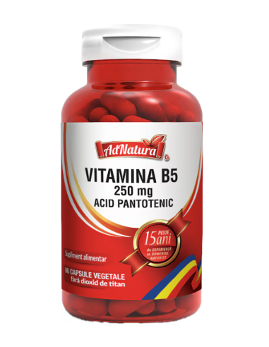 Vitamina B5 250 mg (acid pantotenic) x 60...
