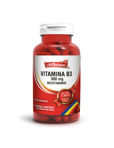 Vitamina B3 300 mg (nicotinamidă) x 30 capsule...