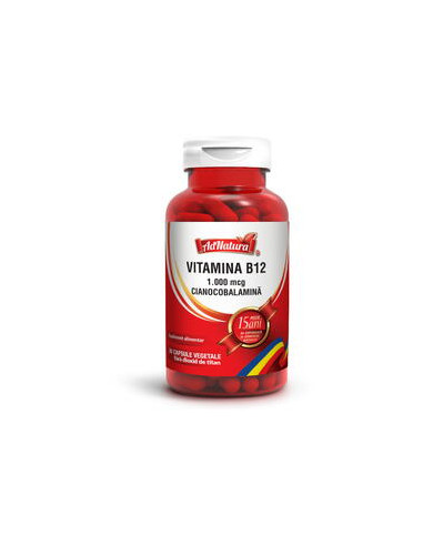 Vitamina B12 1.000 mcg x 60 capsule – AdNatura
