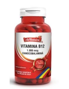 Vitamina B12 1.000 mcg x 30 capsule – AdNatura