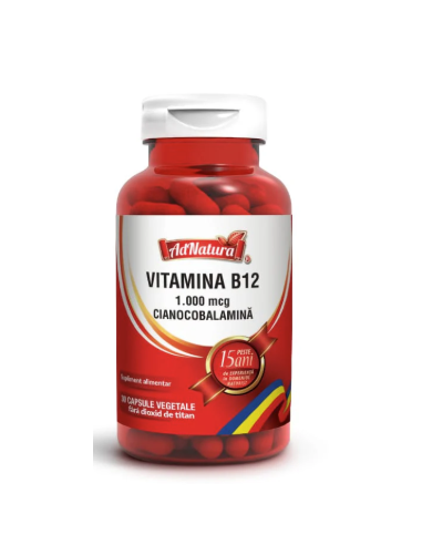 Vitamina B12 1.000 mcg x 30 capsule – AdNatura