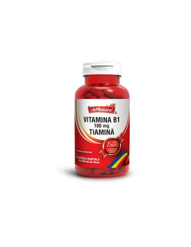Vitamina B1 100 mg (tiamină) x 60 capsule –...