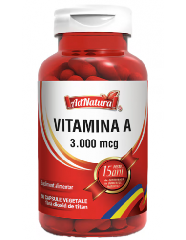Vitamina A 3.000 mcg x 60 capsule – AdNatura