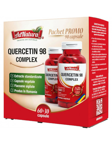 Quercetin 98 Complex, 60 + 30 capsule AdNatura
