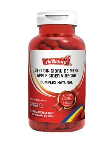 Oţet din Cidru de Mere Complex Natural, 60...