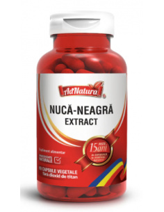Nucă-Neagră Extract, 60 capsule AdNatura