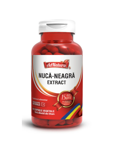 Nucă-Neagră Extract, 60 capsule AdNatura