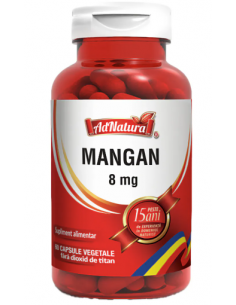 Mangan 8 mg, 60 capsule AdNatura