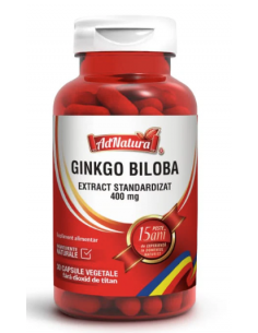 Ginkgo Biloba 400mg x 30 cps AdNatura
