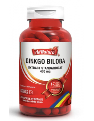 Ginkgo Biloba 400mg x 30 cps AdNatura