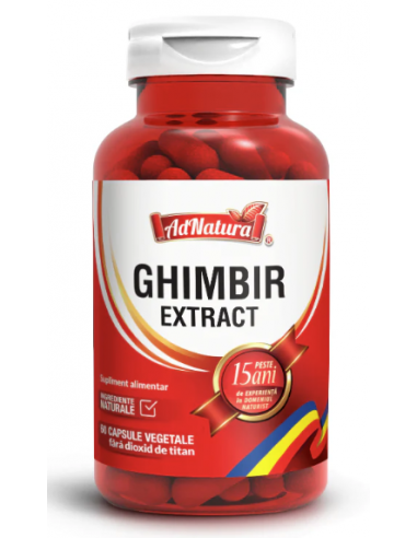 Ghimbir extract - 60 capsule AdNatura